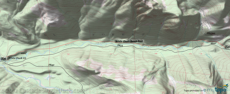 White Chuck Trail #731 Topo Map