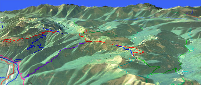 3D view of Noble Knob Trail #1184