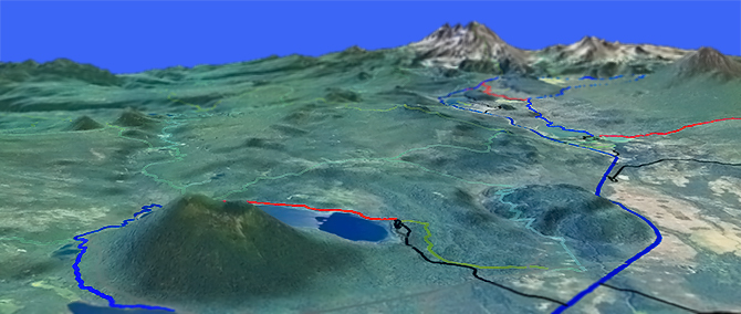 3D view of Cultus Lake Trail #16
