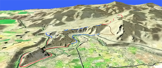3D view of Gray Butte Trail #852
