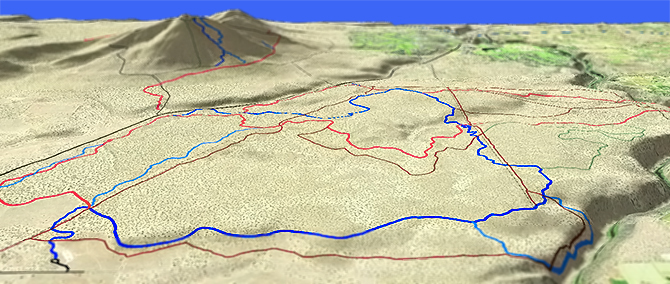 3D view of Maston Trail