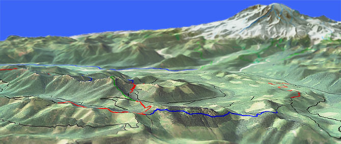 3D view of Allen Mountain Trail #269
