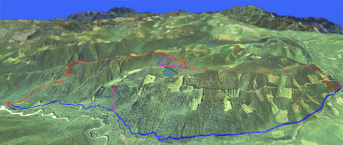 3D view of Bishop Ridge Trail #272