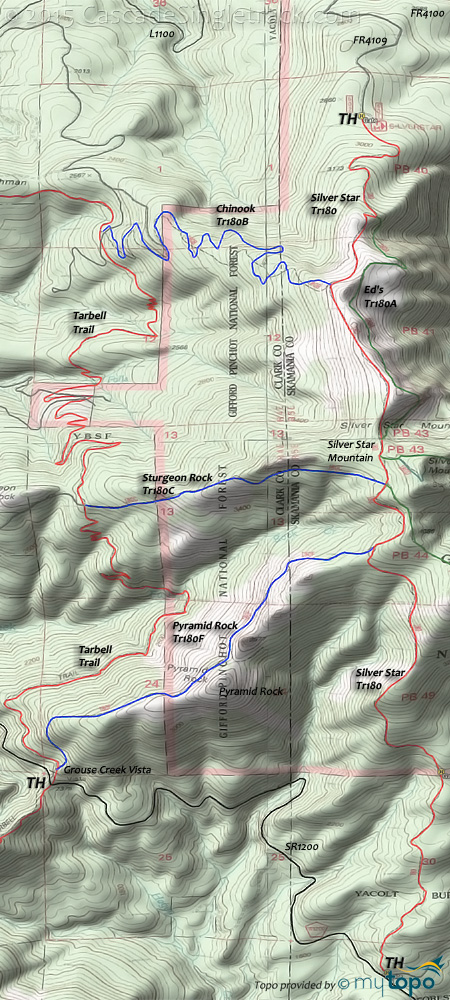 Pyramid Rock Trail 180F Topo Map