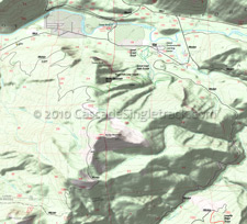 Burley Mountain, Covel Creek, Angel Falls Loop, Cispus Nature Trails Topo Map