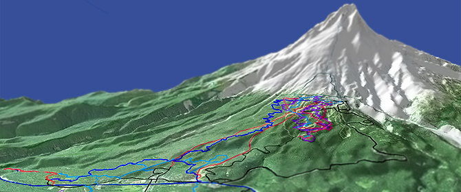3D view of Timberline Trails