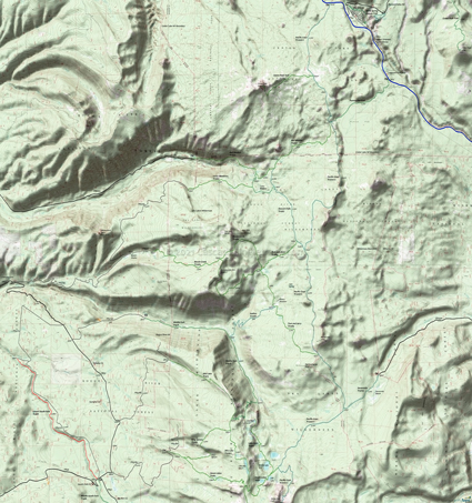 Sky Lakes Wilderness Area Topo Map