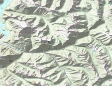 Devils Ridge, Jackita Ridge, Mill Creek, East Bank, Boulder Creek, Cady Pass, East Creek Topo Map