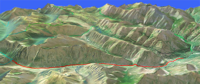 3D view of Methow River Trail #480