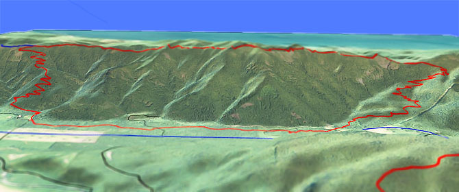 3D view of Mount Muller Trail #882