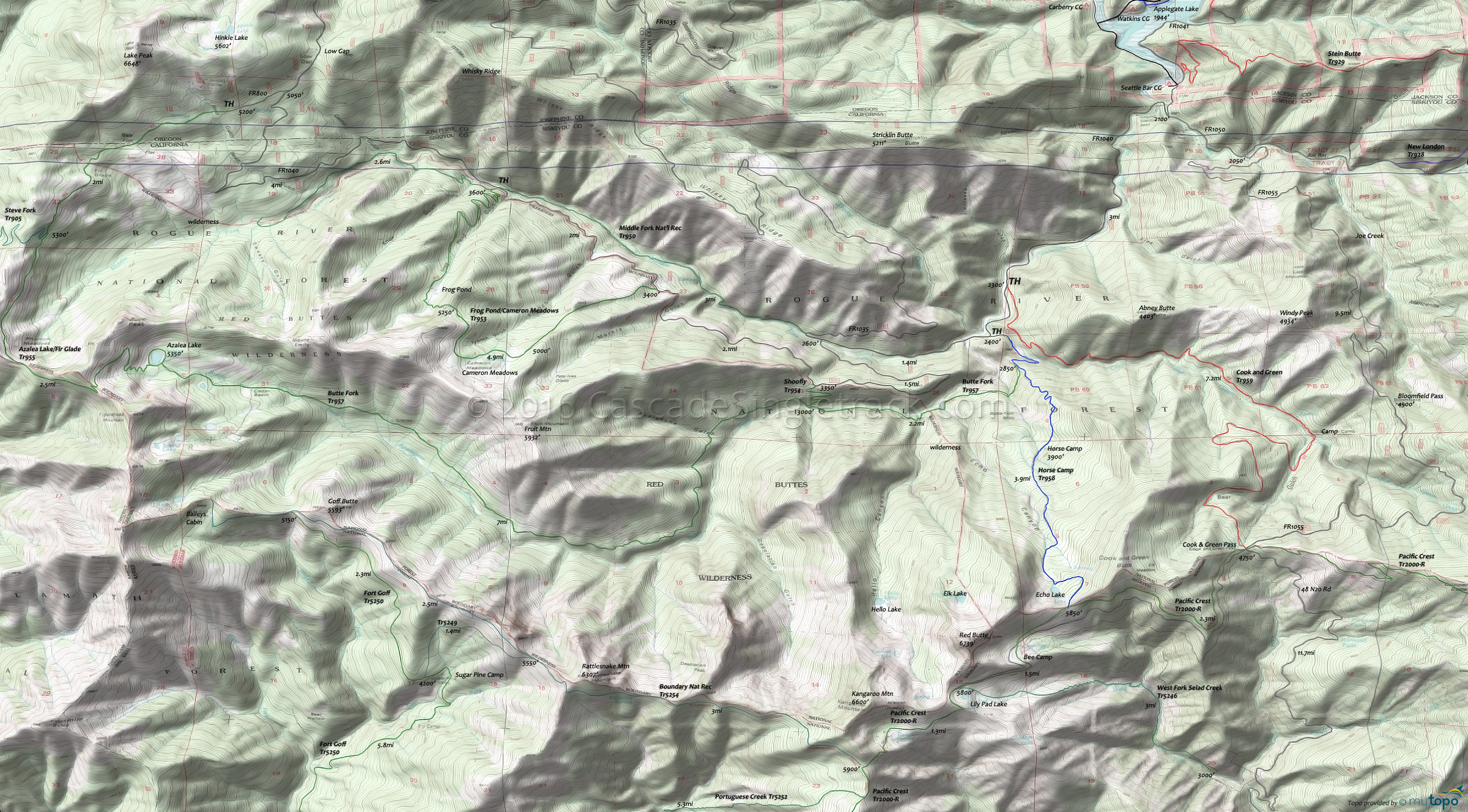  Cook and Green Area Topo Map