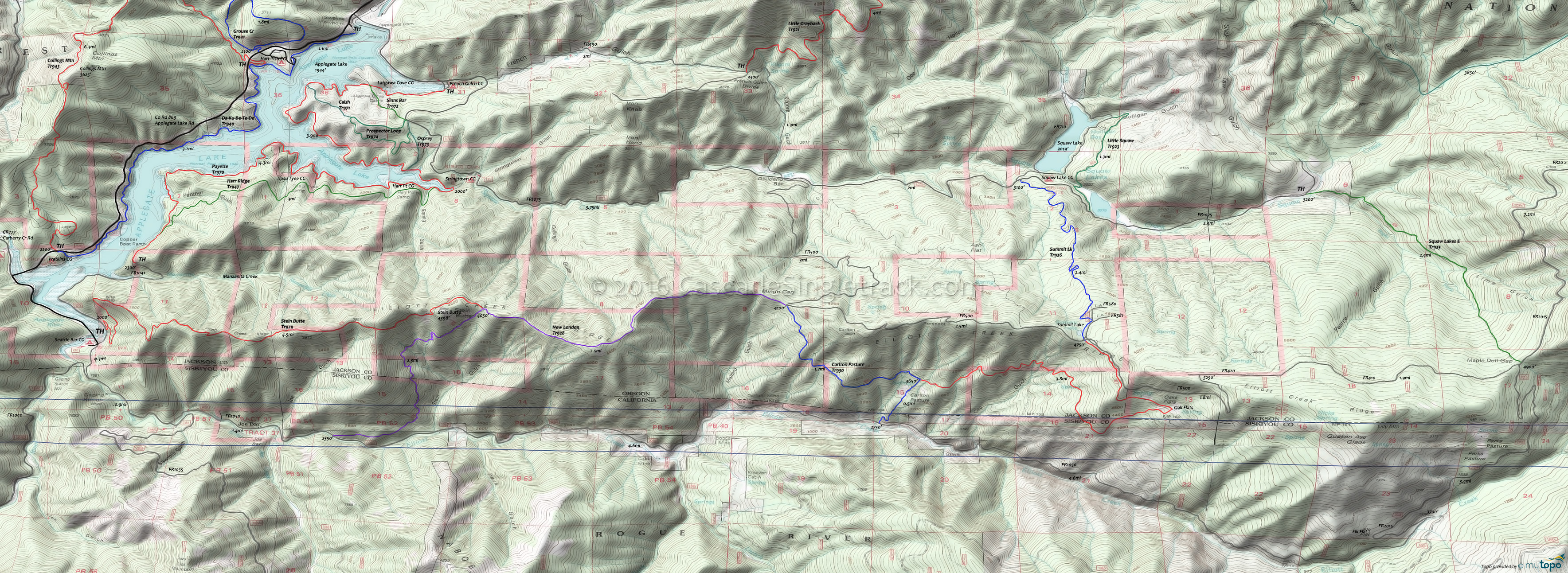 Stein Butte Trail 929 Area Topo Map