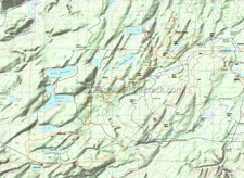 Howell Lake, Twin Lakes, Randy's H2O Stop CW Loop Topo Map