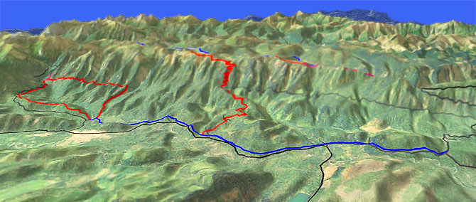 3D view of Chiwawa River Orv Trail #1548