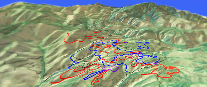 3D view of Echo Ridge Trail #1290