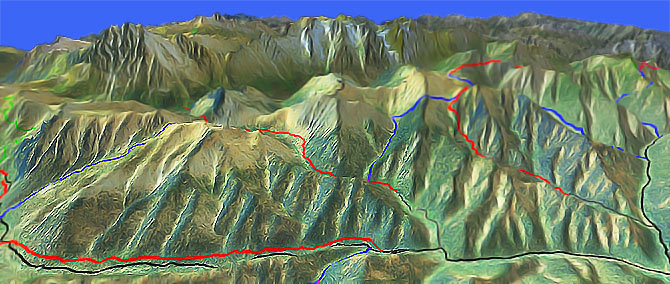 3D view of Iron Peak Trail #1399