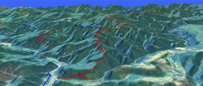 3D view of Alpine Trail #3450