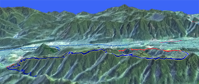3D view of O'Leary Mountain Trail #3321