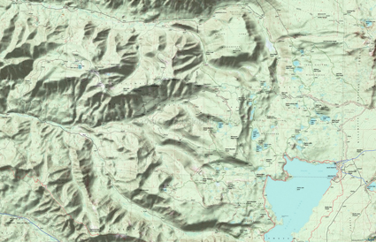 Waldo Lake Wilderness Area Topo Map