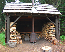 View of the South Waldo Shelter