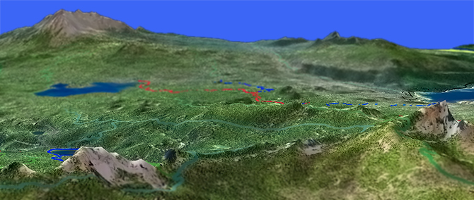 3D view of Windy Pass Trail #3643