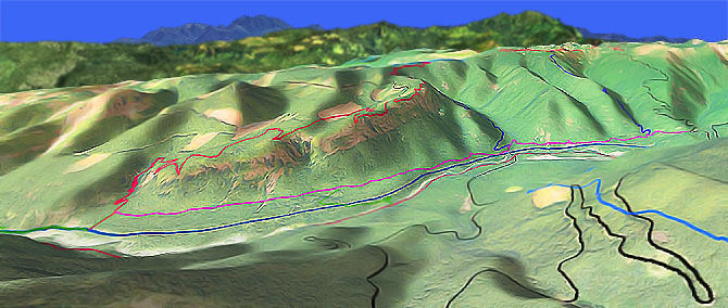 3D view of Palisades Trail #1198