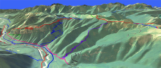 3D view of Ranger Creek Trail #1197