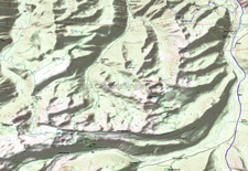  Mount Fremont, Lake Eleanor, Huckleberry Creek, Sourdough Ridge, Palisades, Glacier Basin, Burroughs Mountain Trails Topo Map