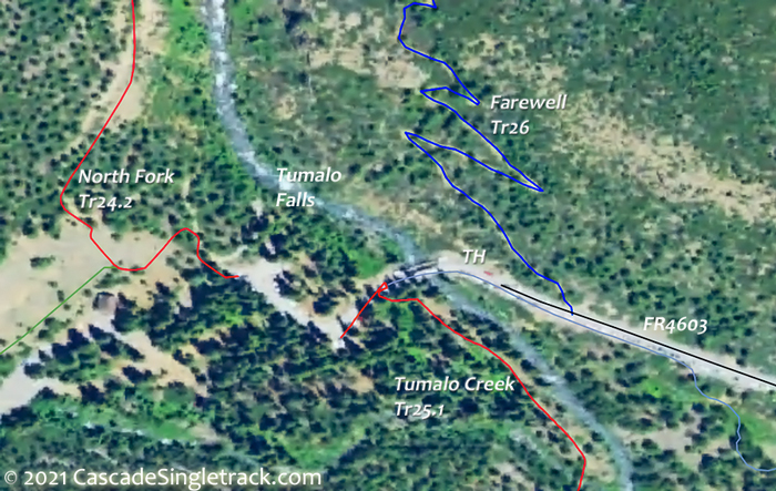 View of the Tumalo Falls TH