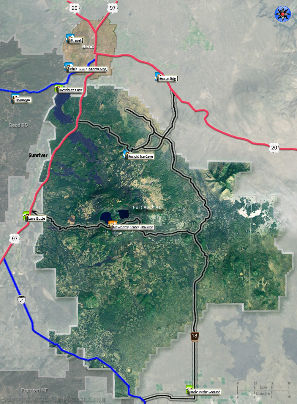 Deschutes National Forest Fort Rock Ranger District Mountain Biking