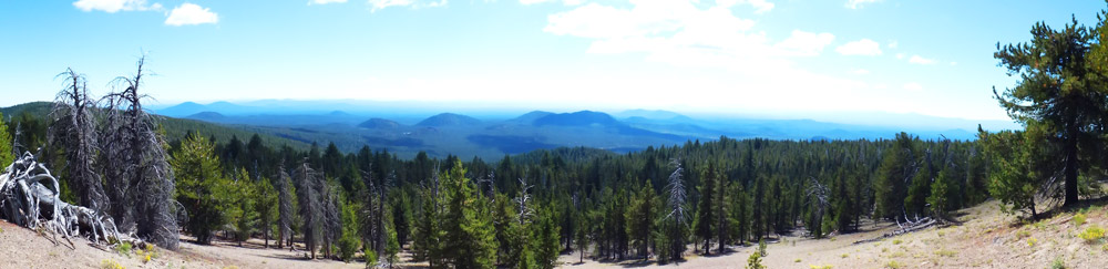 View of Southern Fort Rock RD from near Paulina Peak