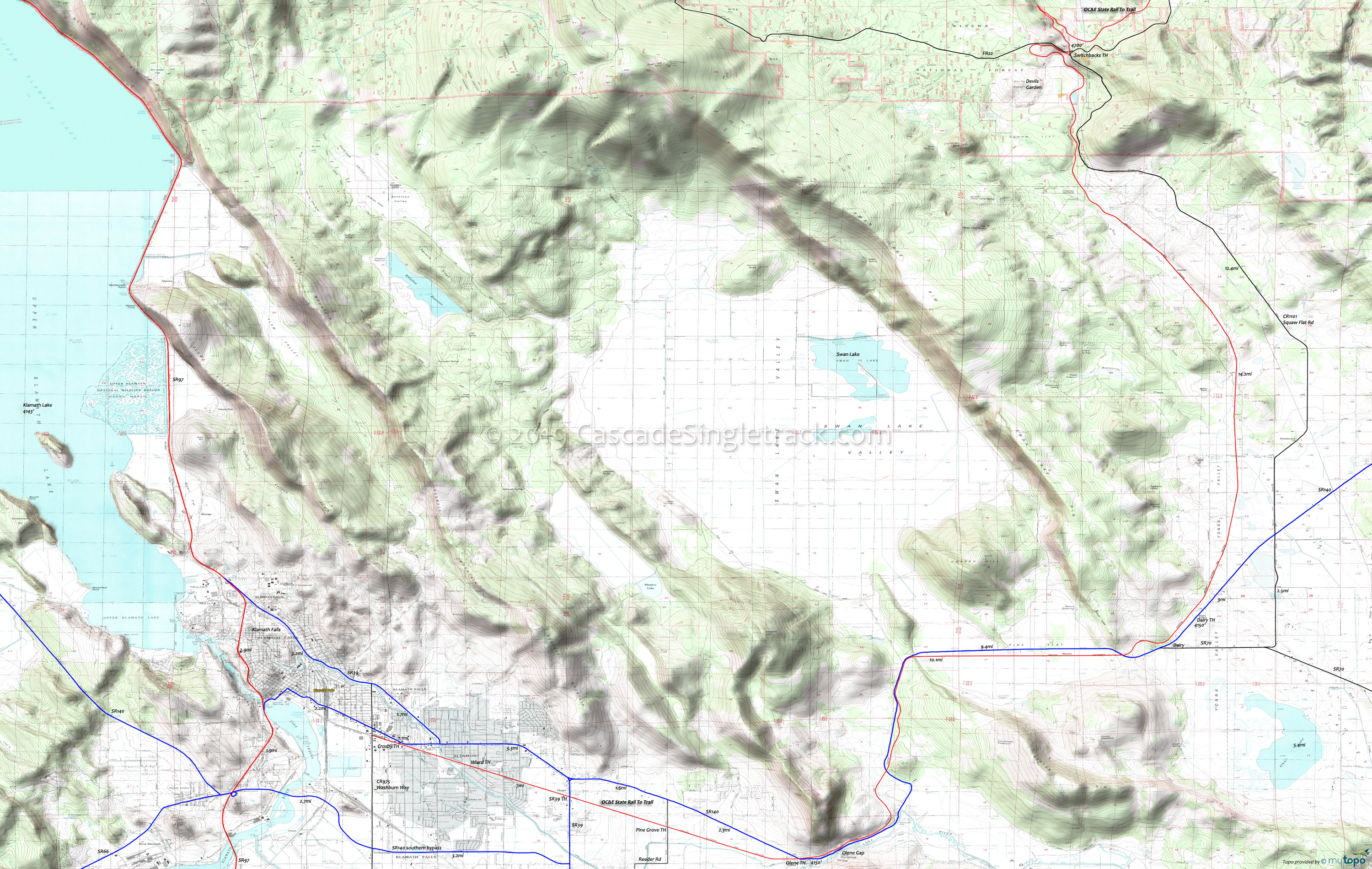  OCnE Woods Line Area Topo Map