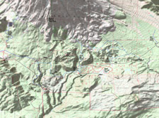 Marble Mountain Sno-Park, Wapiti, Sasquatch and Swift XC Ski Trails Topo Map