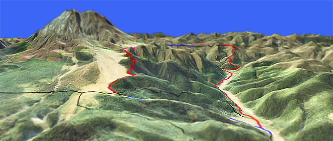 3D view of Smith Creek Trail #225