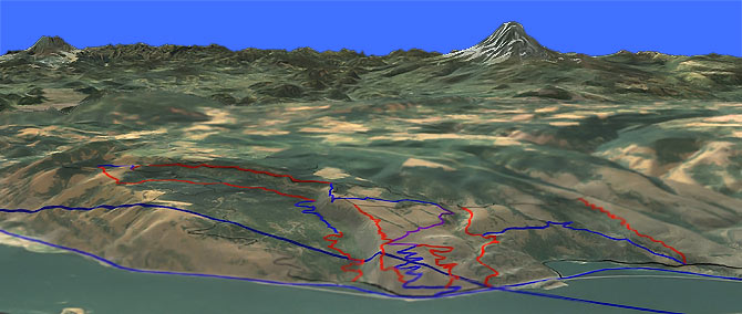 3D view of Syncline Trails