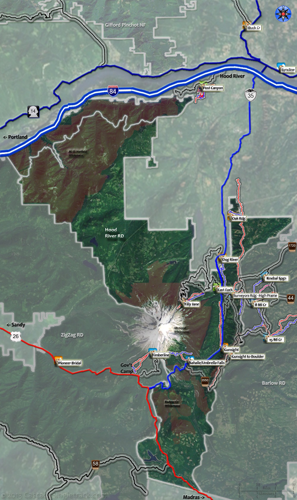 Hood River Mountain Bike and Hiking Trails