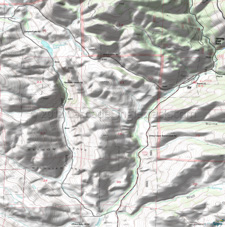 Pipestone Canyon CCW Loop Topo Map