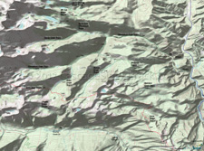 Chiwaukum Creek, Chatter Creek, Icicle Ridge, Hatchery Creek, Badlands, Glacier Creek, McCue Ridge Topo Map
