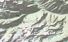 Snow Lakes, Stuart Lake, Colchuck Lake, Aasgard Pass Topo Map