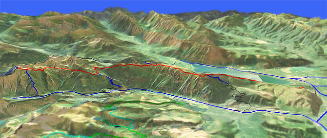 3D view of Nason Ridge Trail #1583