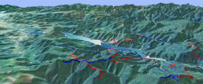 3D view of Hardesty Mountain Trail #3469
