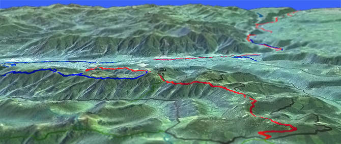 3D view of Olallie Trail #3529